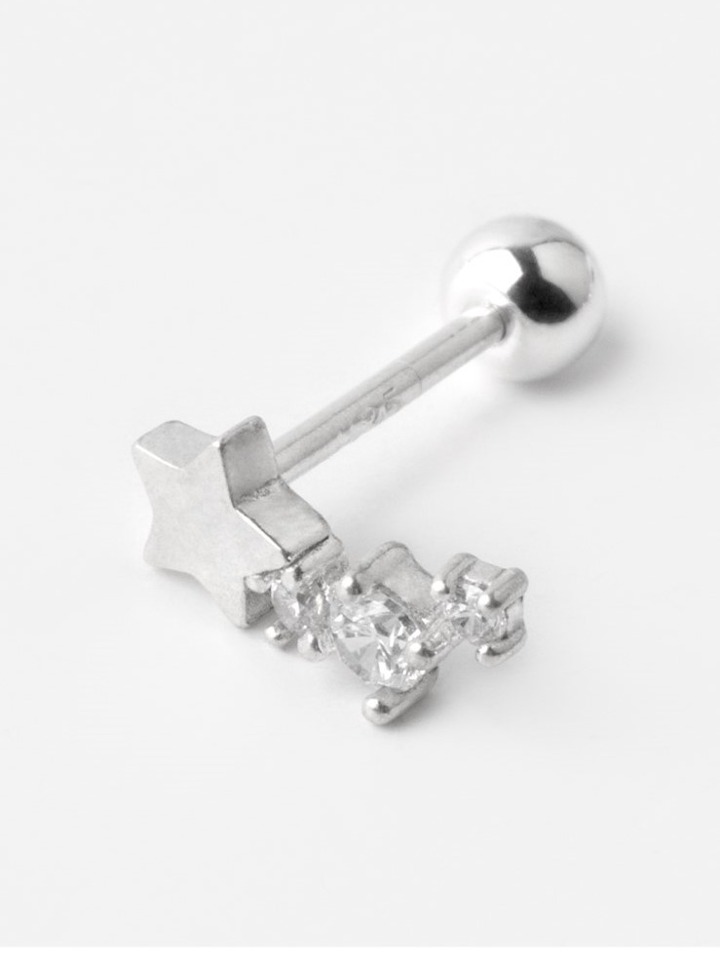 (Silver 925) star cluster piercing