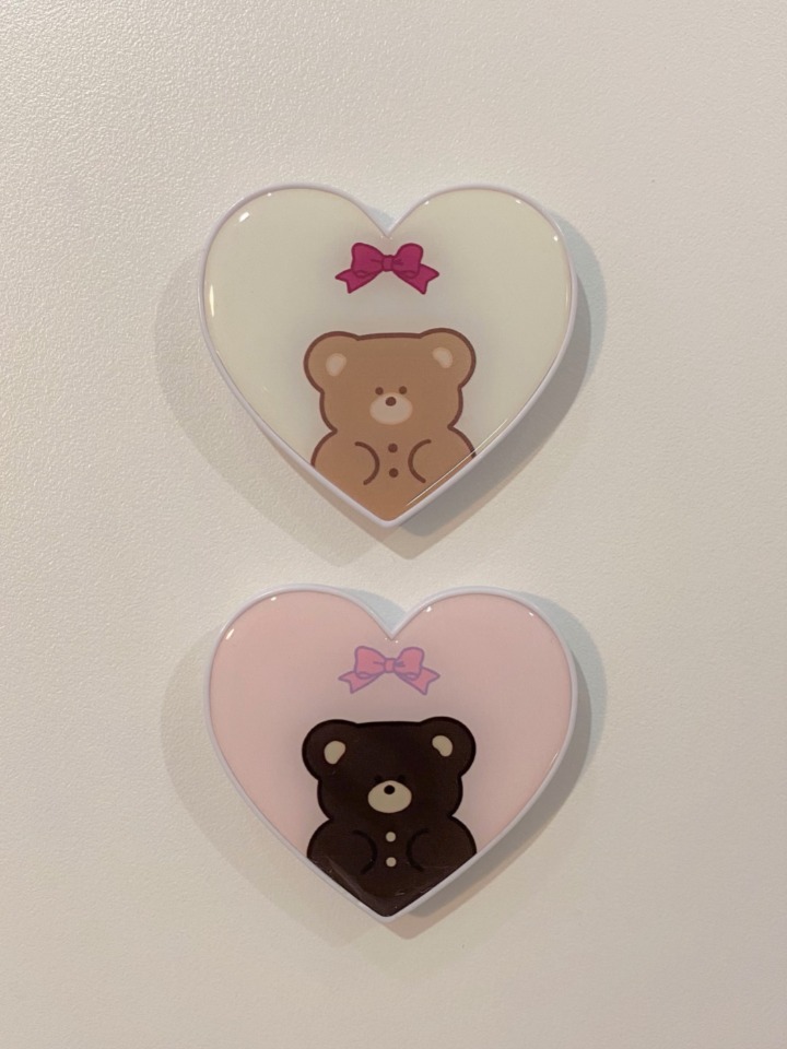 [MADE] ribbon bear grip tok (2color) - 10일 소요